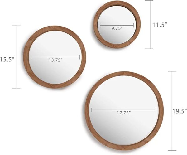 Modern Round Wall Mirrors Gift for Her - Image 3