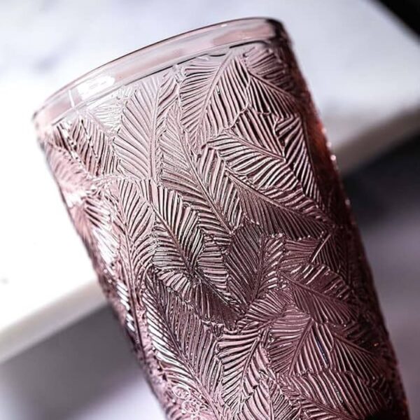 Elegant Leaf-Patterned Tumbler - Image 2