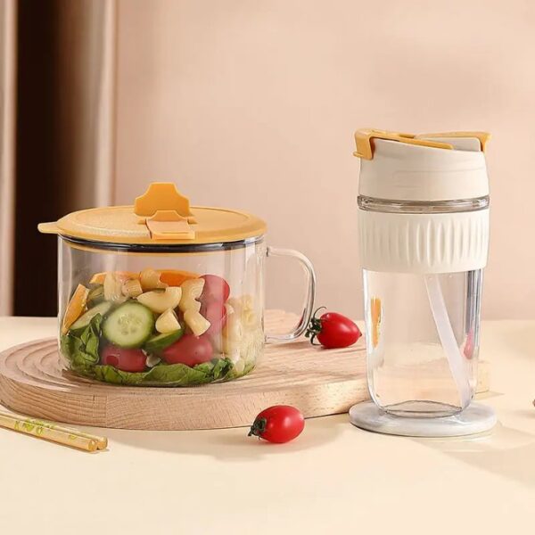 2-Piece Glass Food Storage & Bottle Set – Practical & Stylish - Image 2