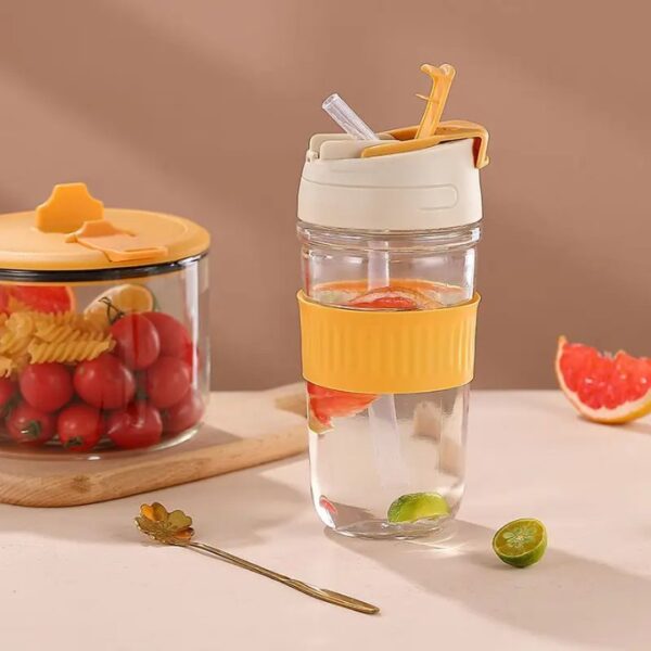 2-Piece Glass Food Storage & Bottle Set – Practical & Stylish - Image 3