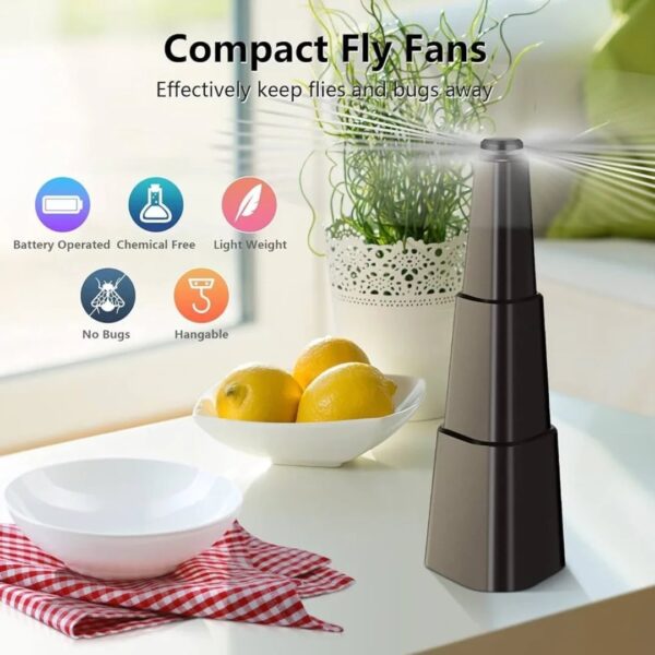 Battery-Powered Fly Repellent Fan