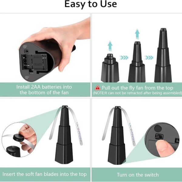 Battery-Powered Fly Repellent Fan - Image 7