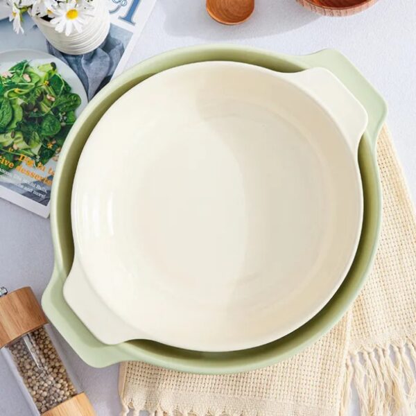 Elegant white ceramic baking dish - Image 4