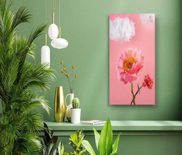 Elegant Single Flower Frame - Image 2