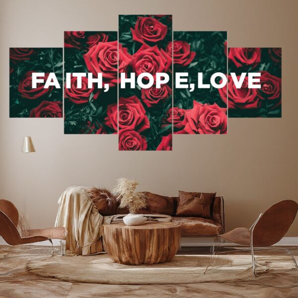 Faith Hope & Love creative wall art - Image 6