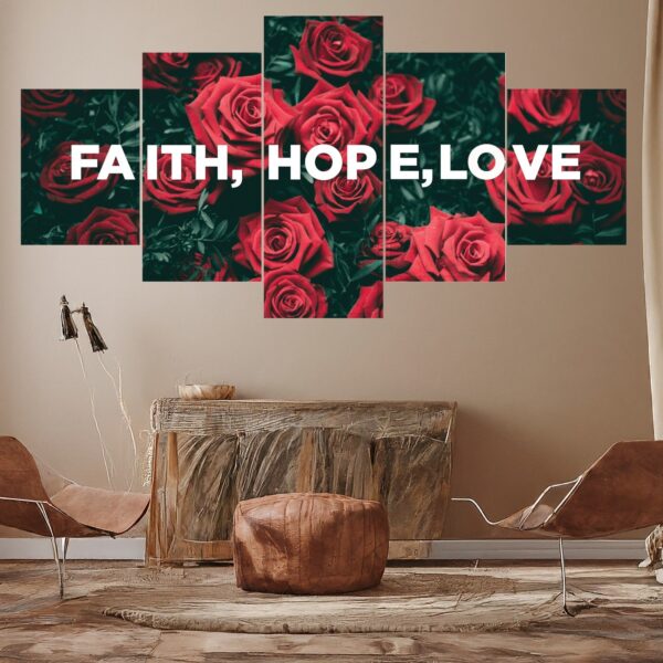 Faith Hope & Love creative wall art - Image 4