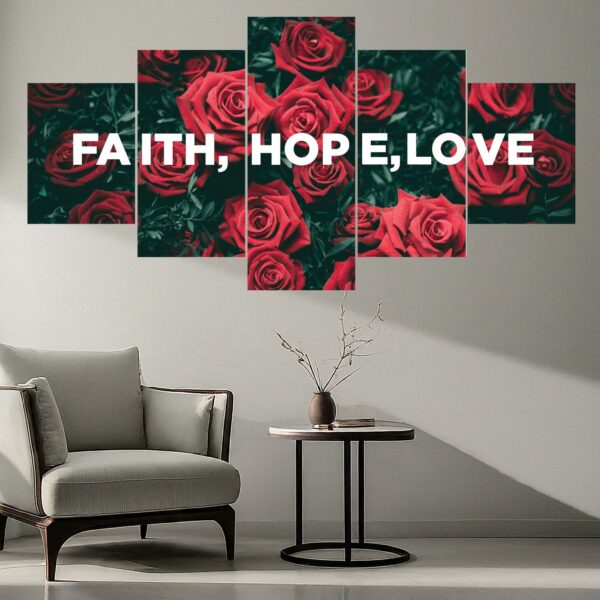 Faith Hope & Love creative wall art - Image 2