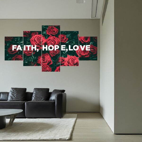 Faith Hope & Love creative wall art - Image 3