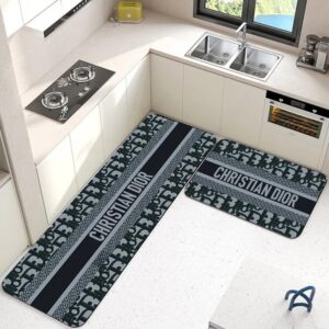 2 Set Turkish Kitchen Carpet Diatom Mud