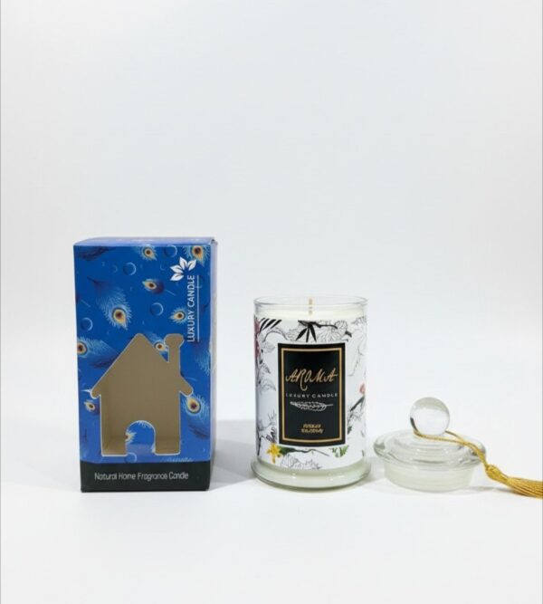 Premium Decorative Glass Jar Candle | Natural Aromatherapy & Home Décor - Image 4