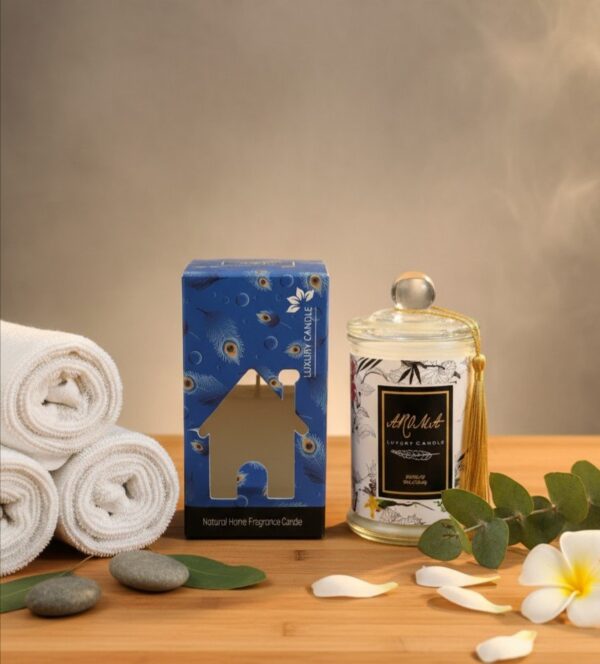 Premium Decorative Glass Jar Candle | Natural Aromatherapy & Home Décor - Image 5