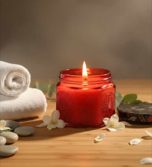 Subtle Glow Luxury Aromatherapy Jar Candle - Image 3