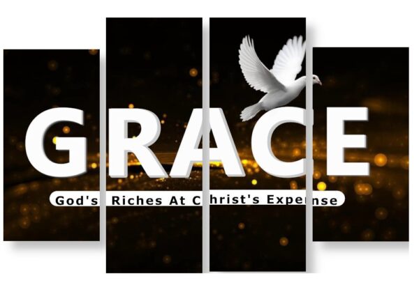 4 Panel Frame Canvas Wall Art Grace Décor - Image 2