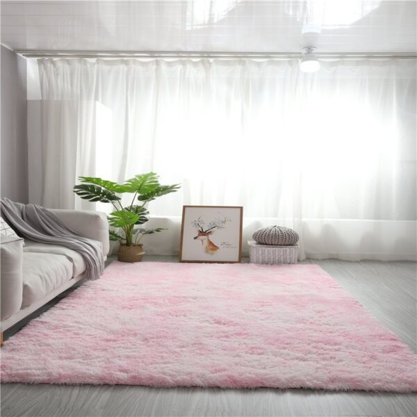 Perfect Pink Fluffy Area Rug
