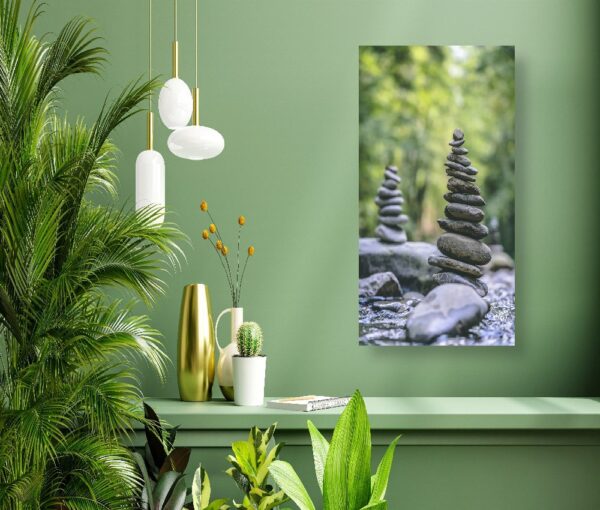 Calm Living Room Framed Canvas Print - Image 4