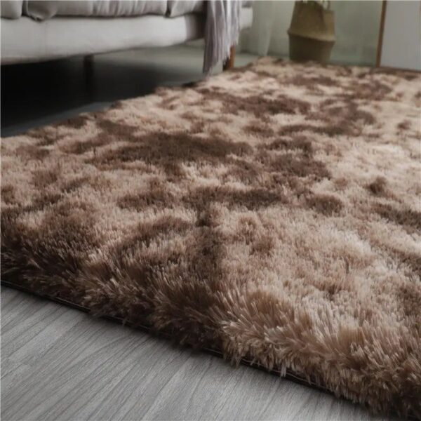 Brown Cheetah Fluffy Hotel Carpet