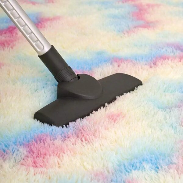 Multi Coloured Fluffy Area Rug - Image 5
