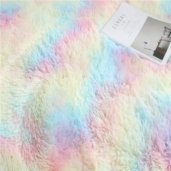 Rainbow Fluffy Carpet - Image 3