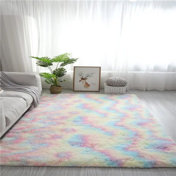 Rainbow Fluffy Carpet - Image 4