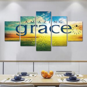 Amazing Grace wall art in HD canvas wooden frames