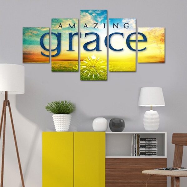 Amazing Grace wall art in HD canvas wooden frames - Image 6