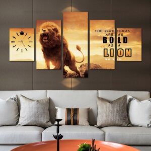 Multi Panel Lion canvas wall art