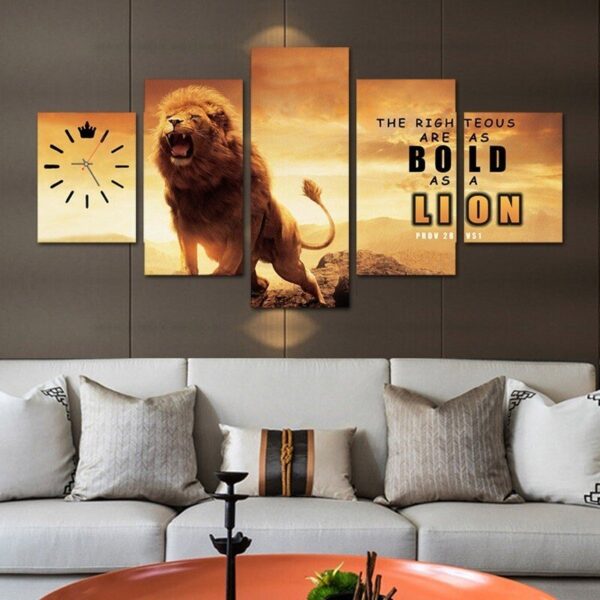 Multi Panel Lion canvas wall art