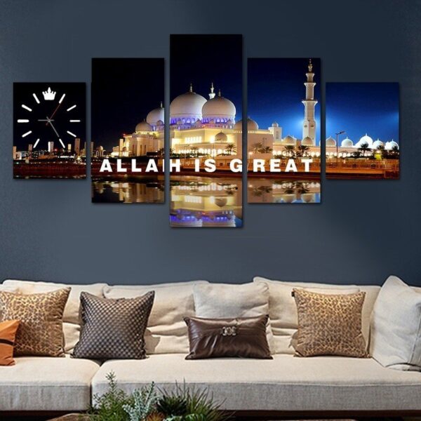 Mecca view wall art HD | Split Canvas wooden frames - Image 3