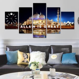 Mecca view wall art HD | Split Canvas wooden frames