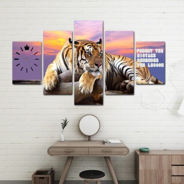 Tiger wall art print on canvas wooden frames - Image 4