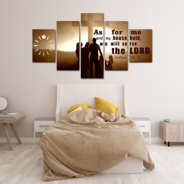 Serve the Lord wall split canvas wooden frames - Image 3