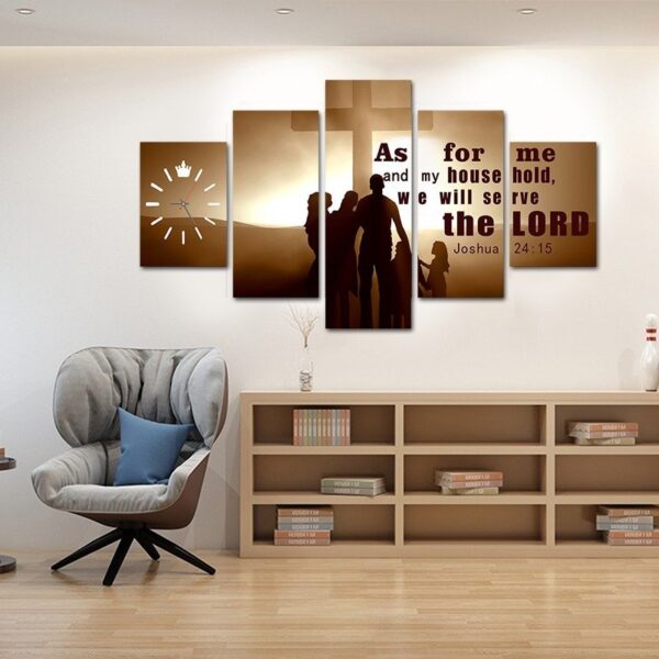 Serve the Lord wall split canvas wooden frames - Image 4