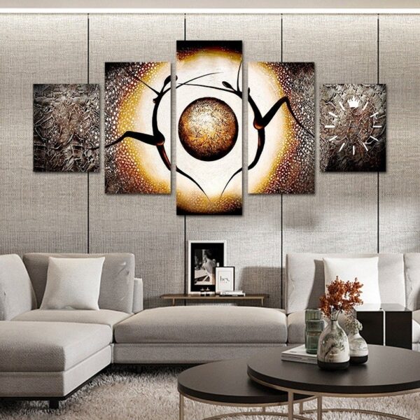 Ancient black wall canvas art