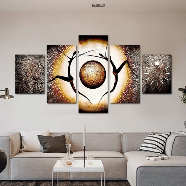 Ancient black wall canvas art - Image 3