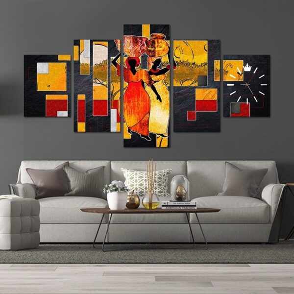 Luxury African canvas wall art HD| Multi Panel wooden frames