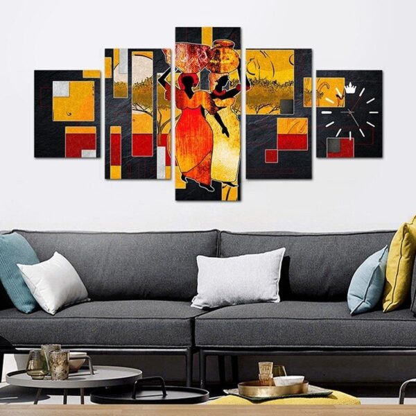 Luxury African canvas wall art HD| Multi Panel wooden frames - Image 3