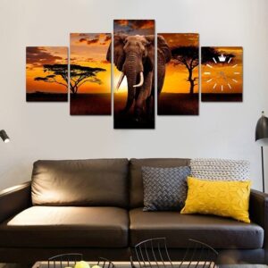 Multi Panel Elephant canvas wall art