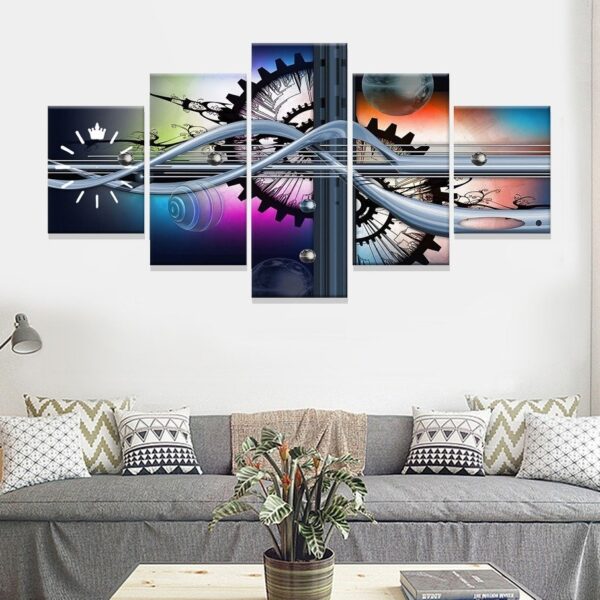 Music wall art HD | Multi Canvas wooden frames - Image 4