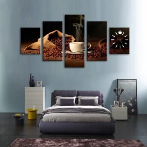 Coffee Canvas  wall art | split wooden frames