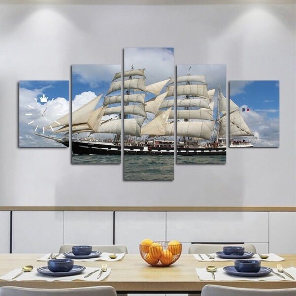 Russian Yacht wall art HD | Split Canvas wooden frames - Image 2