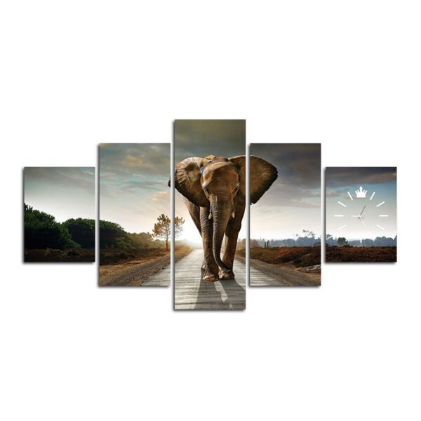 Elegant Large Elephant Wall Art - Image 2