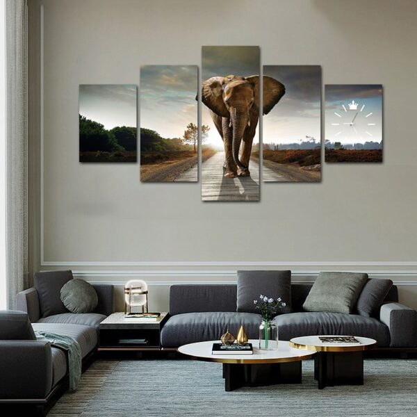 Elegant Large Elephant Wall Art - Image 4