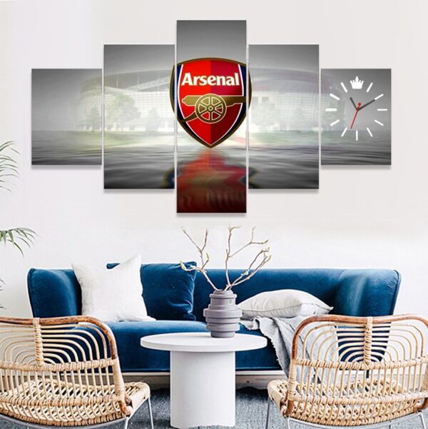Arsenal wall art in HD canvas wooden frames