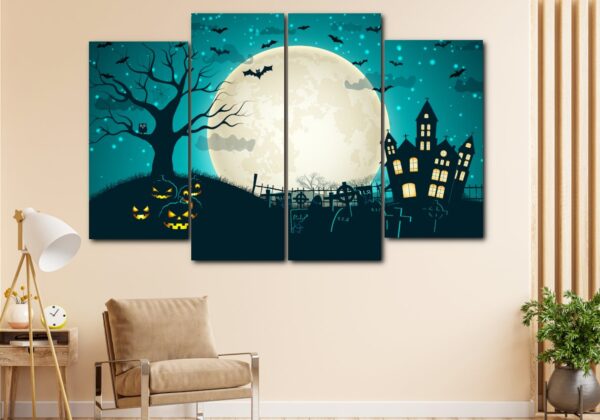 Luxury Halloween Framed Canvas Wall Art