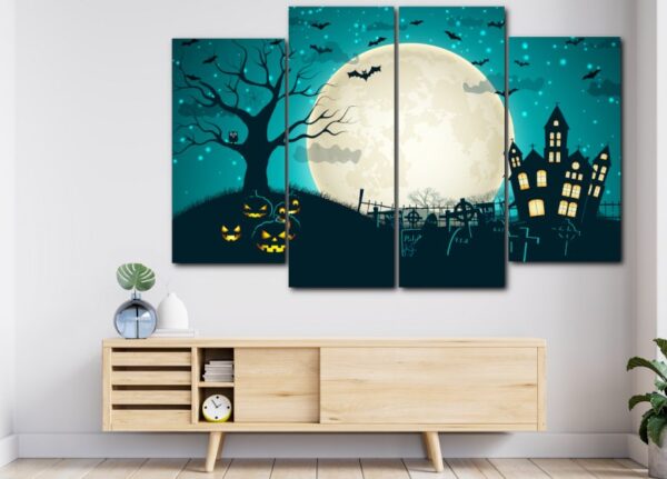Luxury Halloween Framed Canvas Wall Art - Image 4