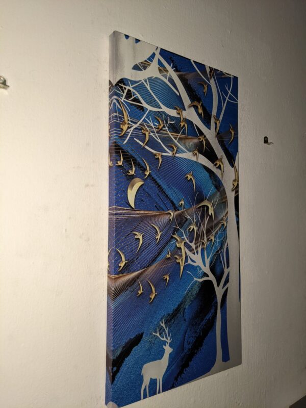 Blue Forest Canvas Wall Frame - Image 3