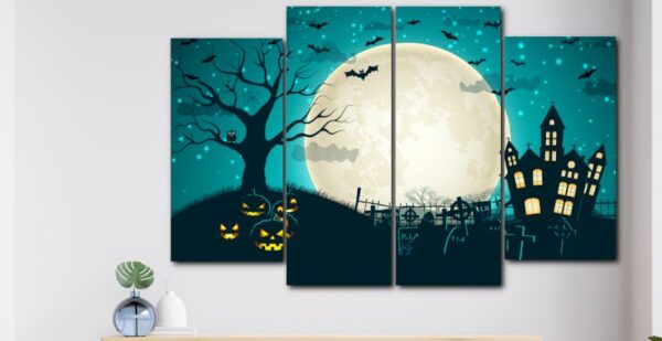 Luxury Halloween Framed Canvas Wall Art - Image 2