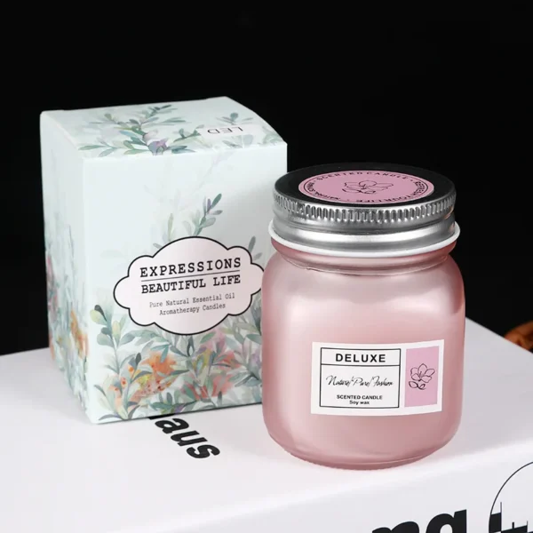 Sculpted Elegance: Bespoke Scented Glass Candle - Image 2