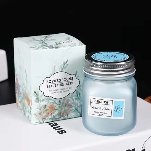 Sculpted Elegance: Bespoke Scented Glass Candle - Image 5