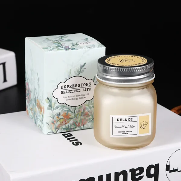Sculpted Elegance: Bespoke Scented Glass Candle - Image 3